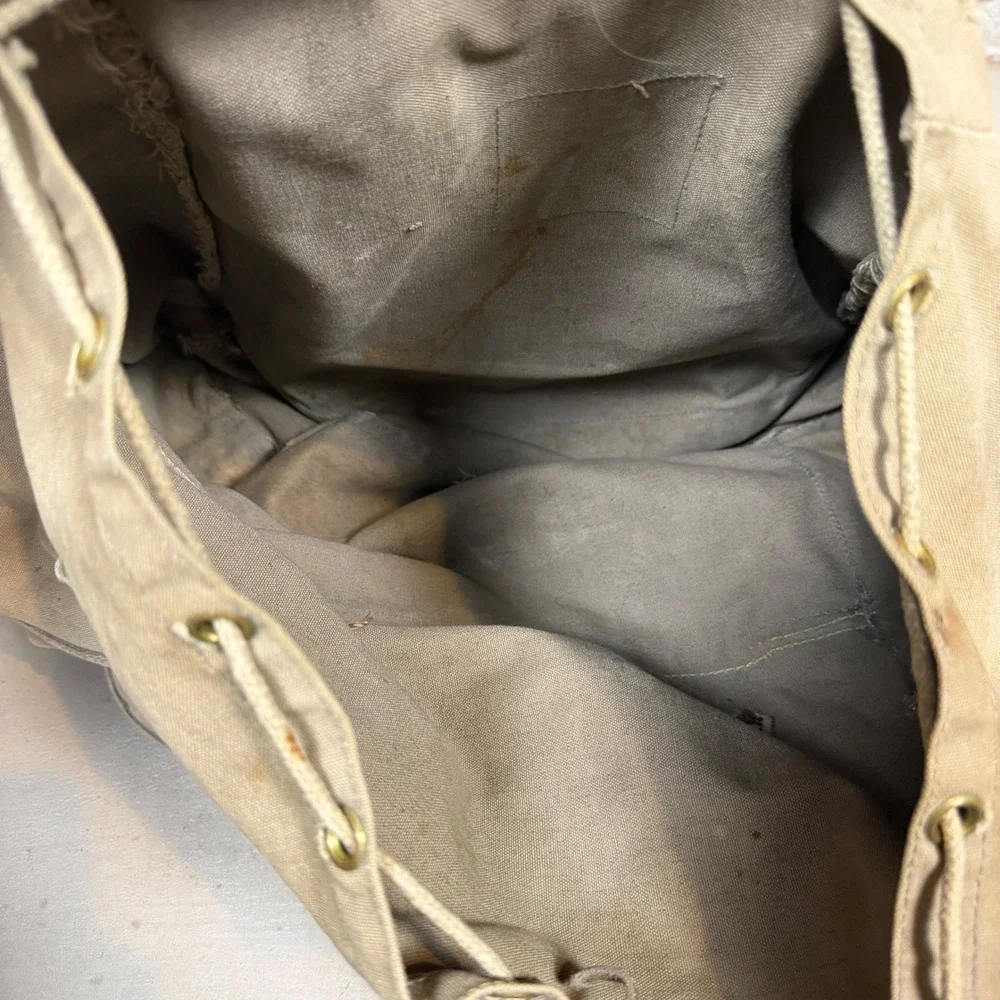 Vintage 60s Bergans Original Oslo Norway External Frame Canvas Rucksack Backpack